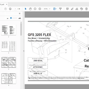 JF Stoll GFS 3205 FLEX Disc Mower Parts Manual - PDF