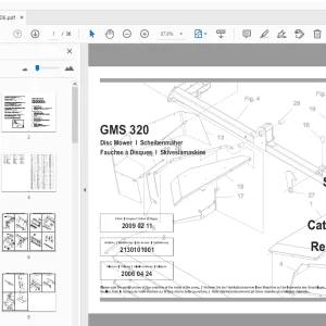 JF-Stoll GMS 320 Disc Mower Parts Manual - PDF
