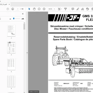 JF Stoll GMS 3200 Flex Disc Mower Parts Manual - PDF