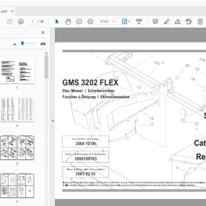 JF Stoll GMS 3202 FLEX Disc Mower Parts Manual - PDF