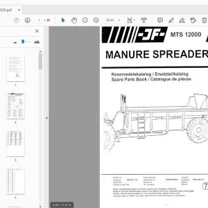 JF Stoll MTS 12000 Manure Spreader Parts Manual - PDF