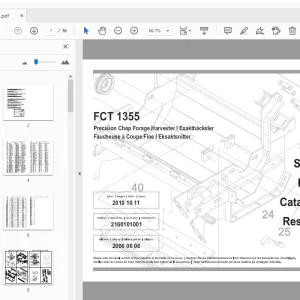 JF Stoll Precision Chop Forage Harvester FCT 1355 Parts Manual - PDF