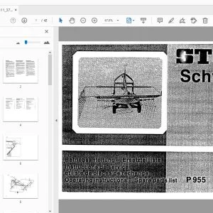 JF Stoll Schwader R 231 R 281 R 311 R 371 Operation & Parts Manual - PDF