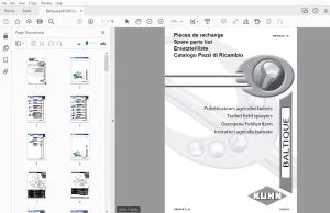 Kuhn Baltique Parts Manual - PDF