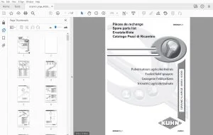 Kuhn GRAND LARGE 4000-5000 Parts Manual - PDF