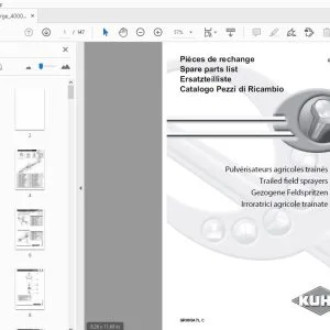 Kuhn GRAND LARGE 4000-5000 Parts Manual - PDF