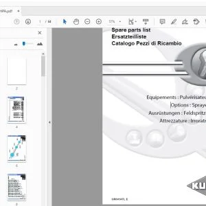 Kuhn RHPA Options Sprayers Parts Manual - PDF