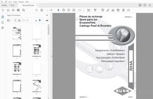 Kuhn Rampe RHA Options Sprayers Parts Manual - PDF
