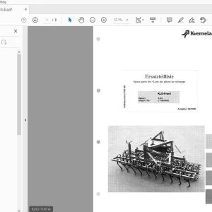 Kverneland KLE-Front Parts Manual - PDF