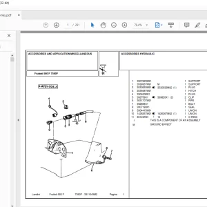 Landini Frutteti_7560F Parts Manual - PDF DOWNLOAD