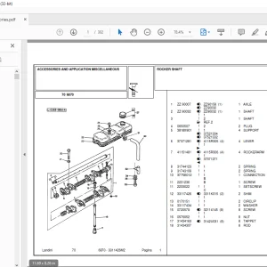 Landini Tractor 6870 Parts Catalog Manual 3311426M2 - PDF DOWNLOAD