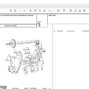 Landini Tractor 8000DT Parts Catalog Manual -  PDF DOWNLOAD