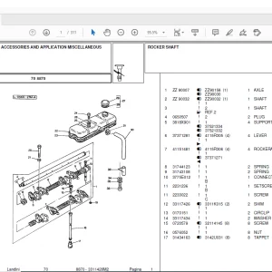 Landini Tractor 8870 Parts Catalog Manual 3311428M2 - PDF DOWNLOAD