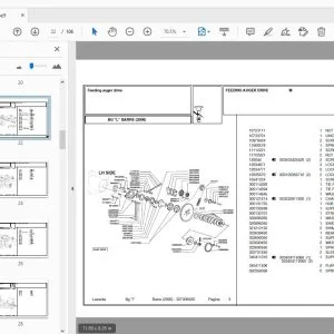 Laverda Barre 2000 Header Parts Manual - PDF