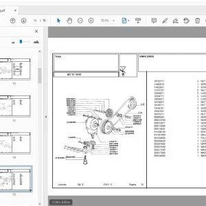 Laverda E310 Header Parts Manual - PDF