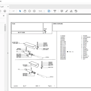 Laverda Header B235 Parts Catalog Manual  - PDF DOWNLOAD