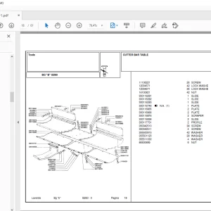 Laverda Header B260 Parts Catalog Manual - PDF DOWNLOAD