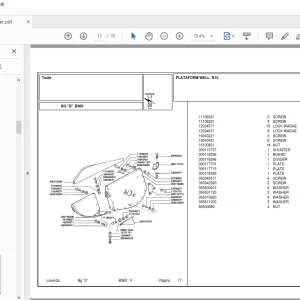 Laverda Header B360 Parts Catalog Manual  - PDF DOWNLOAD