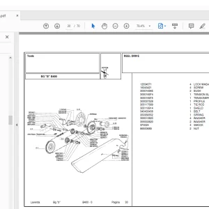 Laverda Header B400 Parts Catalog Manual -  PDF DOWNLOAD