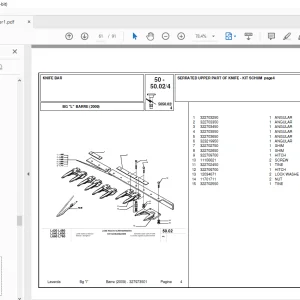Laverda Header Barre 2009 Parts Catalog Manual - PDF DOWNLOAD