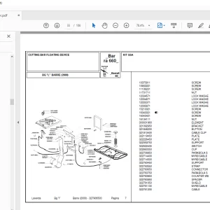 Laverda Header Barre_2000 Parts Catalog  Manual - PDF DOWNLOAD