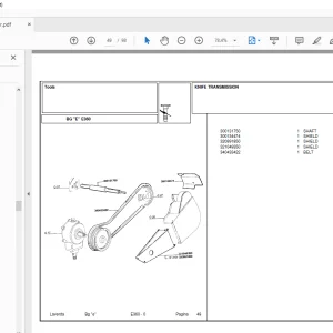 Laverda Header E360 Parts Catalog Manual - PDF DOWNLOAD