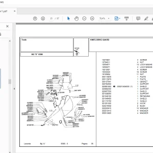 Laverda Header E390 Parts Catalog  Manual  - PDF DOWNLOAD