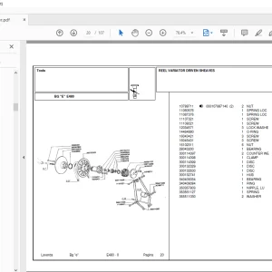 Laverda Header E480 Parts Catalog Manual - PDF DOWNLOAD