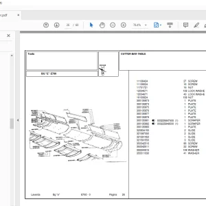 Laverda Header E760 Parts Catalog Manual - PDF DOWNLOAD
