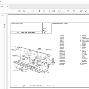 Laverda Header L480 Parts Catalog Manual - PDF DOWNLOAD