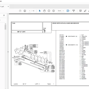 Laverda Header LX675 Parts Catalog Manual - PDF DOWNLOAD