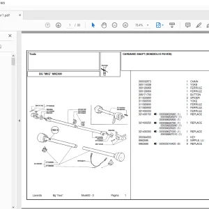 Laverda Header MXE600 Parts Catalog Manual - PDF DOWNLOAD