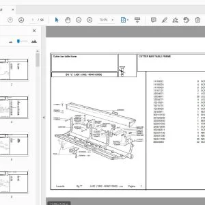 Laverda L420 Header Parts Manual (1992 - 6046110500) - PDF