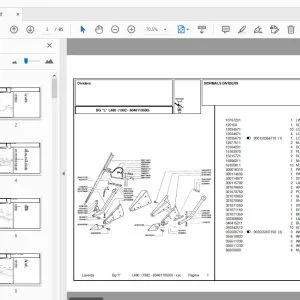 Laverda L480 Header Parts Manual (1992 - 6046110500) - PDF