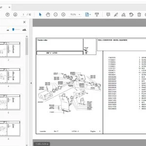 Laverda L570D Header Parts Manual - PDF