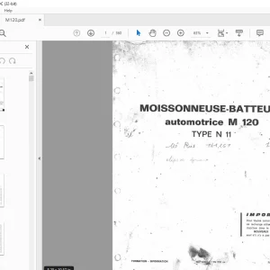 Laverda Moissonneuse-batteuse M120 Manuel des pièces détachées