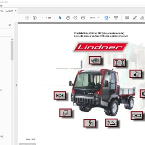 Lindner Unitrac 92 102 Ersatzteiliste - PDF DOWNLOAD