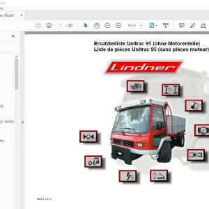 Lindner Unitrac 95  U Liste de pièces - PDF DOWNLOAD