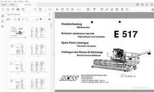 MDW Fortschritt E 517 Harvester-Thresher Parts Manual - PDF