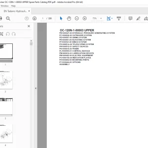 Tadano Crane OC-120N-1-00003 UPPER Parts Manual - PDF DOWNLOAD