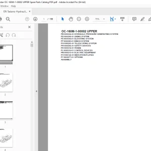 Tadano Crane OC-160M-1-00002 UPPER Parts Manual - PDF DOWNLOAD