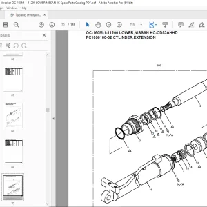 Tadano Crane OC-160M-1-11200 LOWER,NISSAN KC-CD53AHHD Parts Manual PDF