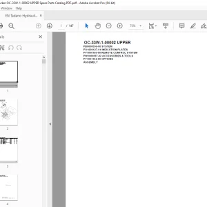 Tadano Crane OC-33W-1-00002 UPPER Parts Manual - PDF DOWNLOAD
