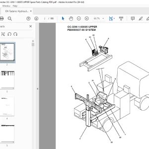 Tadano Crane OC-33W-1-00005 UPPER Parts Manual PDF