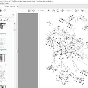 Tadano Hydraulic Crane TR-160M-2-00103 4 BOOM + JIB,X,2M3D Parts Manual - PDF