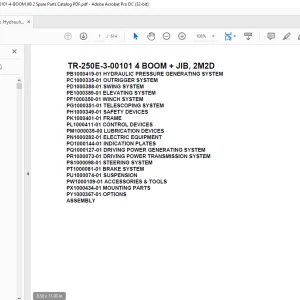 DOWNLOAD PDF : Tadano Hydraulic Crane TR-500E-2-01204 4 BOOM, 2M2D, 6D22 Parts Manual