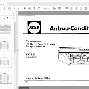 Fella KC 320 Cultivation Conditioner Parts Manual - PDF DOWNLOAD