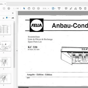 Fella KC 320 Cultivation Conditioner Spare Parts Catalog PDF