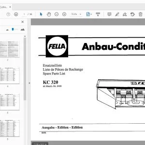 Fella KC 320 Cultivation Conditioner Parts Manual - PDF