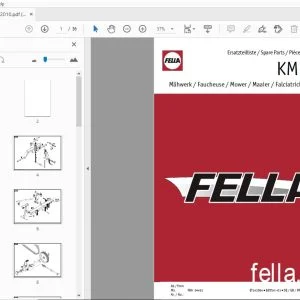 Fella KM 167 Mower Parts Manual - PDF DOWNLOAD